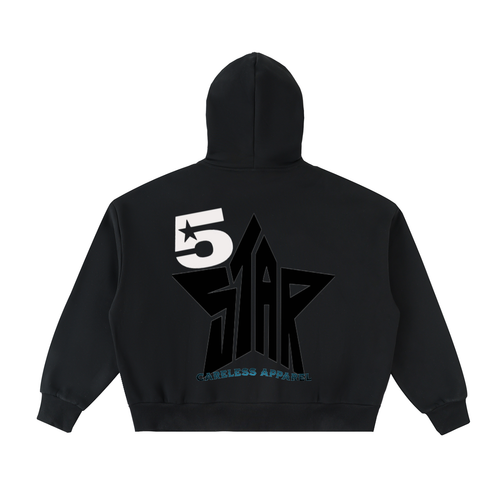 'Careless Apparel' OG Fleeced Full-Zip Boxy Hoodie