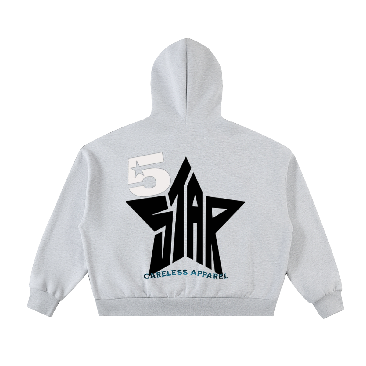 'Careless Apparel' OG Fleeced Full-Zip Boxy Hoodie