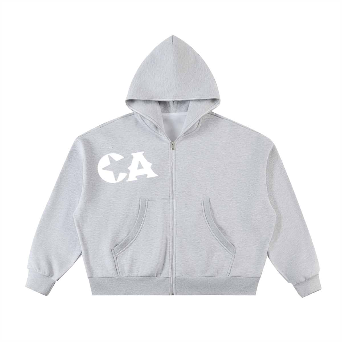 'Careless Apparel' OG Fleeced Full-Zip Boxy Hoodie